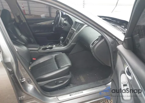 2016 Infiniti Q50 3.0T Red Sport 400 z USA, uszkodzony, nr VIN JN1FV7AP8GM420076